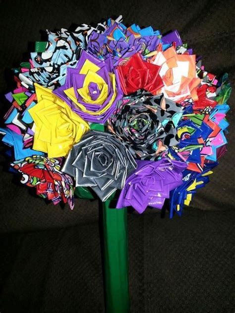 20 Easy Duct Tape Flowers 101 Duct Tape Crafts