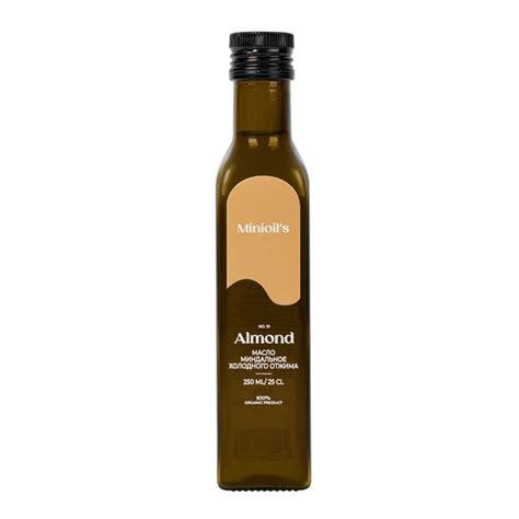 Масло Миндальное Minioil's холодного отжима нерафинированное 250 мл ...