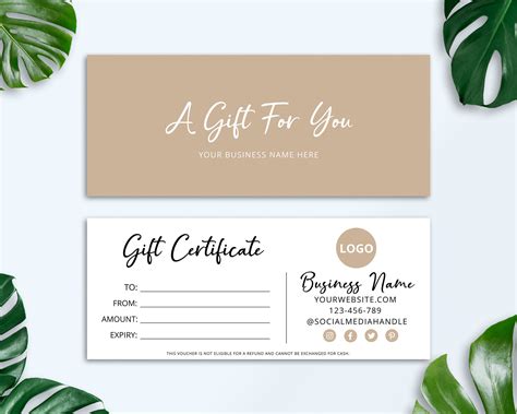 Gift Certificate Language at Kathryn Staley blog