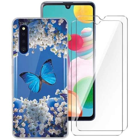 Coque 2 Pack Verre trempé pour Samsung Galaxy A41 6 1 Silicone