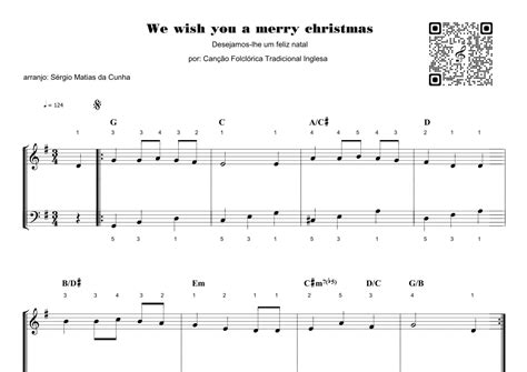 We Wish You A Merry Christmas Arr Sérgio Matias Da Cunha By Vários Sheet Music For Easy Piano