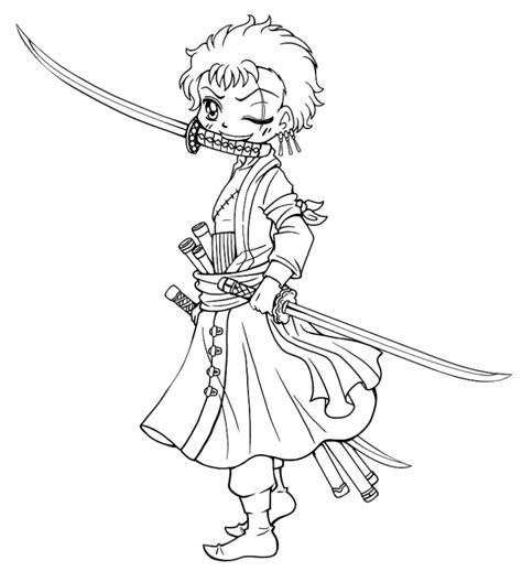 Roronoa Zoro Coloring Pages Printable For Free Download