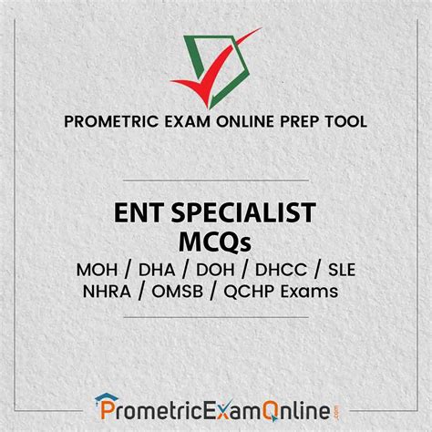 ENT Specialist Prometric Exam Practice MCQs Online 2025 Mock Exam