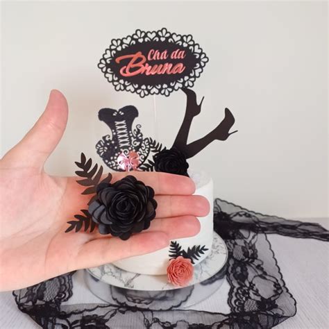 Topo De Bolo Ch De Lingerie Elo Produtos Especiais