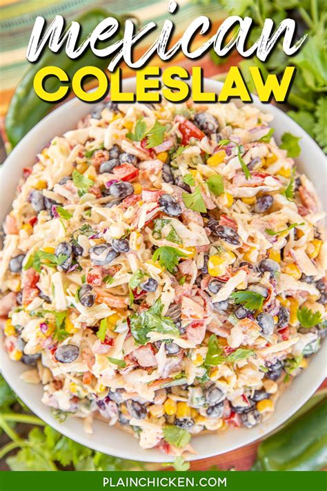 Mexican Slaw Mexican Cole Slaw Recipe Mexican Pasta Food Dishes