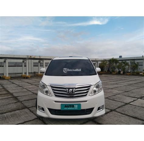 Mobil Toyota Alphard 2 4 G ATPM 2012 White On Beige Bekas Terawat Di