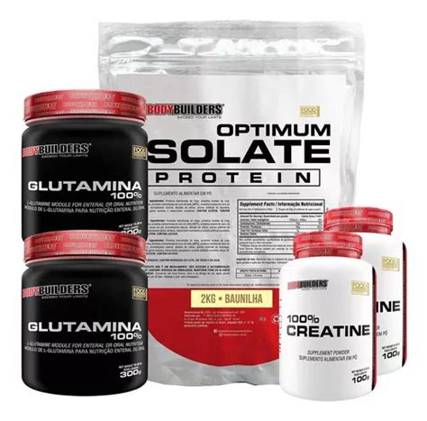 Kit Optimum Isolate Whey Protein 2kg 2 Creatina 100g Mercadolivre