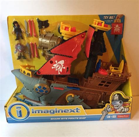 Imaginext Shark Bite Pirate Ship Playset