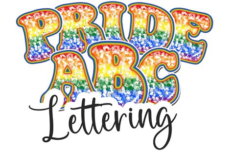 Pride Month Gay Pride Flag Lettering Png Graphic By Thedigitaldeli Creative Fabrica