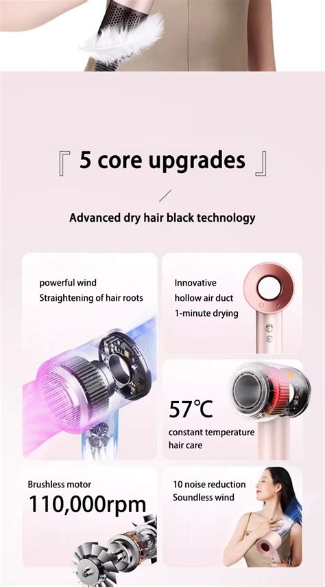 Leego Supersonic Hair Dryer In W Negative Ion Hot Cold Air MSIA Pin Hair Dryer