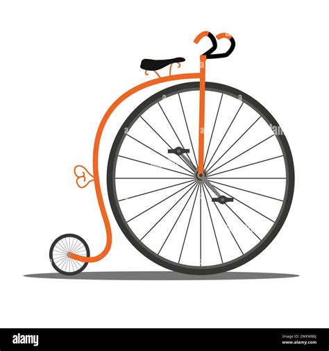 Big Front Wheel Bicycle Cut Out Stock Images And Pictures Alamy