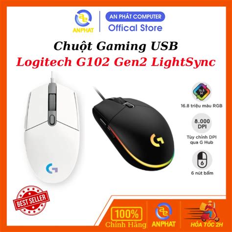 Bán Chuột Logitech G102 Gen2 LightSync Hàng Chính Hãng giá rẻ 0