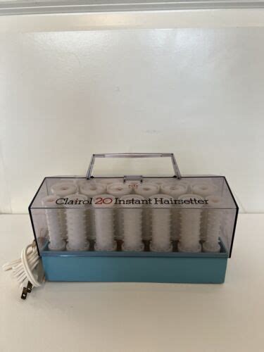 Vintage Clairol Instant Hair Setter Hot Roller Set With Clips