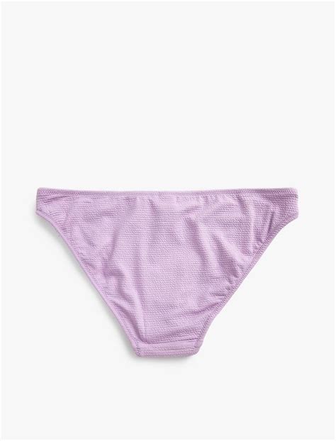 Mor Kadın Dokulu Bikini Altı Standart Bel SAK BM Koton