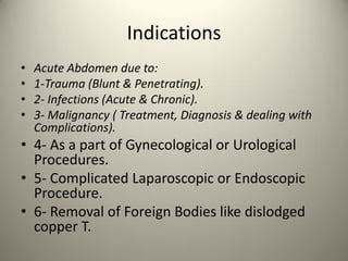 Exploratory laparotomy | PPT