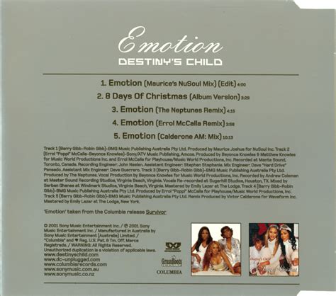 Promo, Import, Retail CD Singles & Albums: Destiny's Child - Emotion ...