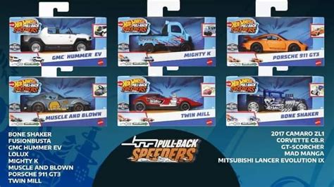 Hot Wheels Pull Back Speeders