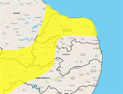 Alerta De Perigo Potencial De Chuvas Intensas é Emitido Pelo Inmet Para
