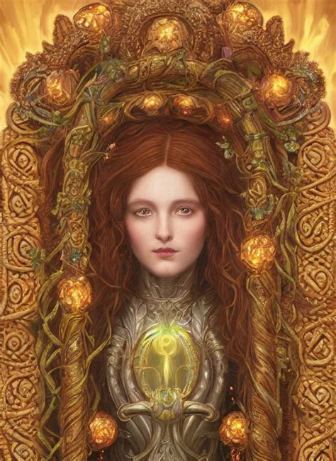 KREA Ultradetailed Ornate Pre Raphaelite RPG Illustration Of A