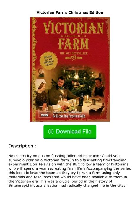 Ppt ️get ⚡️pdf⚡️ Download Victorian Farm Christmas Edition