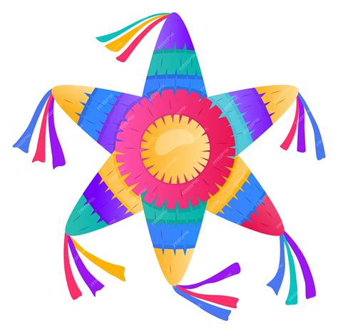 Juguete Colorido De La Forma De Estrella De Papel Festivo Mexicano De