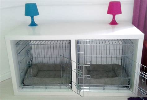 Dog Crate System Housed In Desks