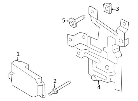 Genuine Oem Cruise Control Distance Sensor Bracket Part Lc Z C A