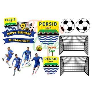 Jual Topper Cake Persib Sepak Bola Gratis Tambah Nama Usia Dan Foto