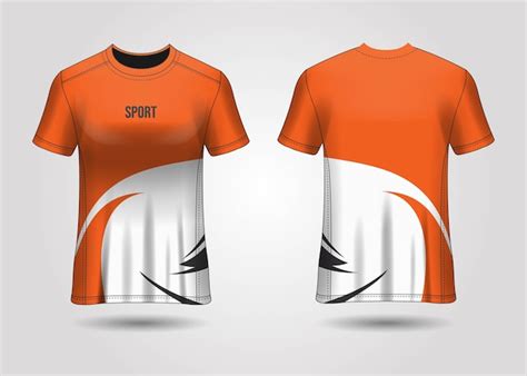 Modelo De Design De Camiseta Esportiva Vetor Premium