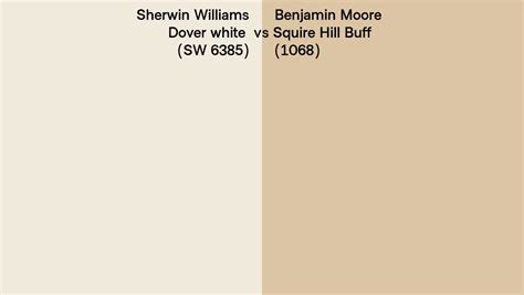 Sherwin Williams Dover White SW 6385 Vs Benjamin Moore Squire Hill