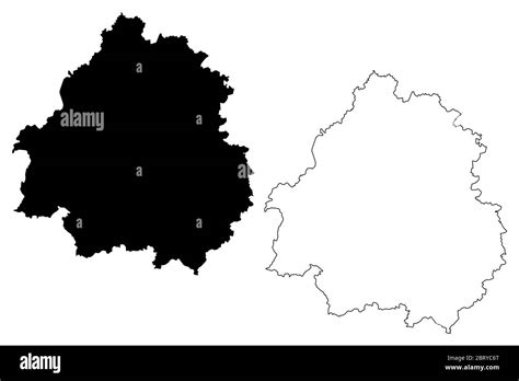 dordogne department france french republic nouvelle aquitaine region map vector illustration