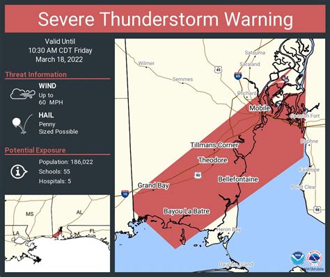 Nws Mobile On Twitter Severe Thunderstorm Warning Including Mobile Al