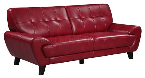 U7400 Sofa In Red By Global Woptions