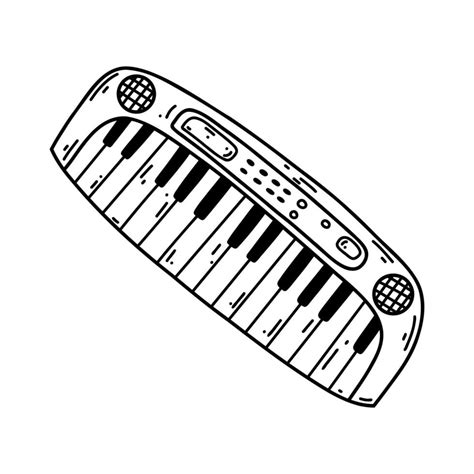 Piano Keys Coloring Page