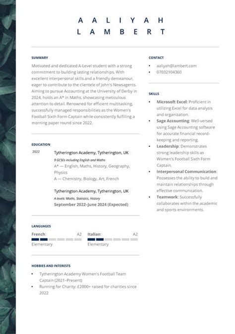 Resume Examples 16 Year Old Resume Templates 16 Years Old With No Job