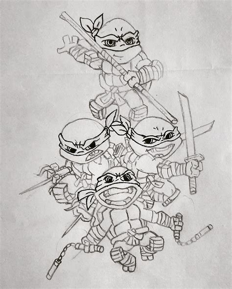 Teenage Mutant Ninja Turtles Drawing Drawing Skill