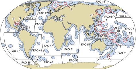 Extent Of Countries Exclusive Economic Zones Eezs As Declared By