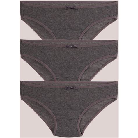 Armonika Women S Smoked Cotton Lycra Bikini Panties Pack EPonuda