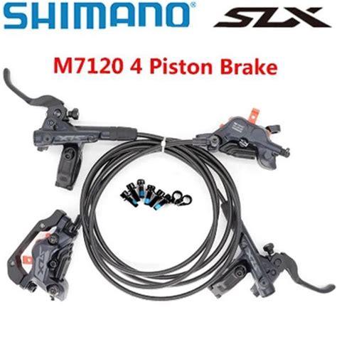Shimano SLX M7120 Комплект гидравлических дисковых тормозов, 4 поршня ...