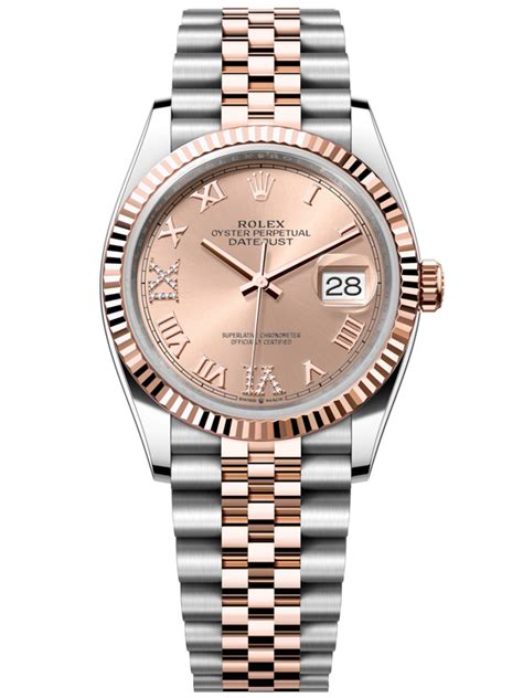 Đồng Hồ Rolex Datejust M126231 0027 Oystersteel Và Vàng Everose Mặt Số