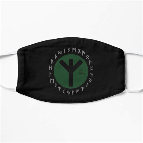 Green Elhaz Futhark Rune Symbol Mask For Sale By Depicg Futhark