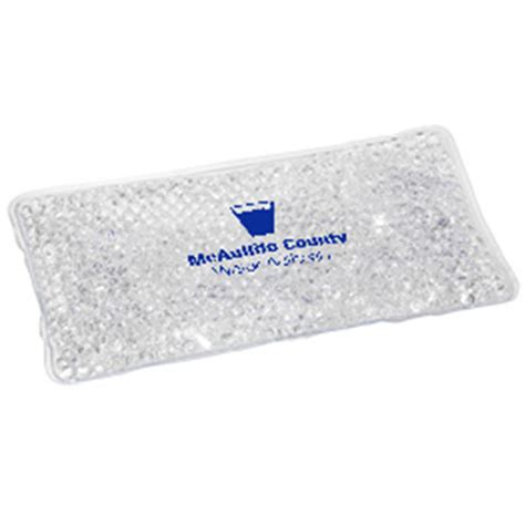 Large Rectangle Aqua Pearls Hot Cold Pack Show Your Logo