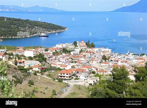 Landscape Of Old Epidaurus Town Argolis Greece Stock Photo Alamy