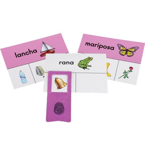 Tarjetas Y Clips Palabras Que Riman Spanish Rhyming Word Cards And