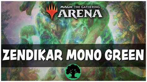 Mono Green Aggro Zendikar Rising Standard Mtg Arena Deck Guide Youtube