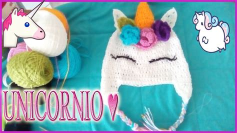 Gorro De Unicornio A Crochet Gorro De Unicornio Tejido YouTube