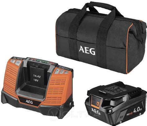 Аккумулятор 18В 4Ач с зарядным устройством AEG SEТL1840SHD (4935478944 ...