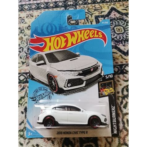 Hot Wheels Honda Civic Type R White Shopee Malaysia