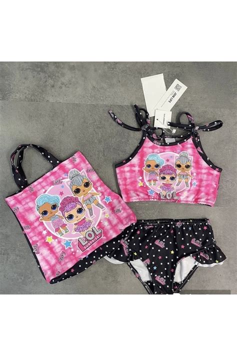 Lol karakter desenli çanta detaylı bikini Fiyatı Yorumları Trendyol