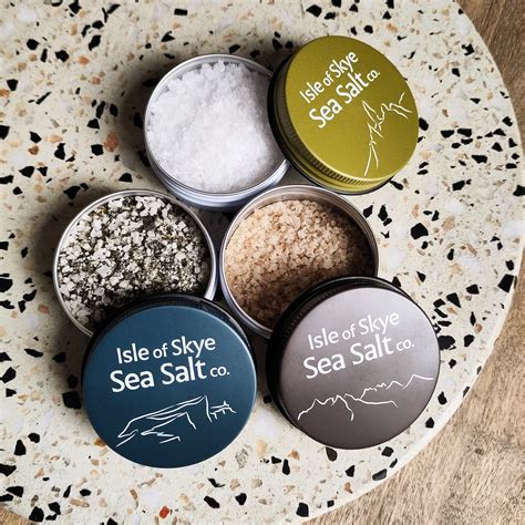 Isle of skye sea salt : A Pinch of Skye - 3 x 25g Natural and flavoured